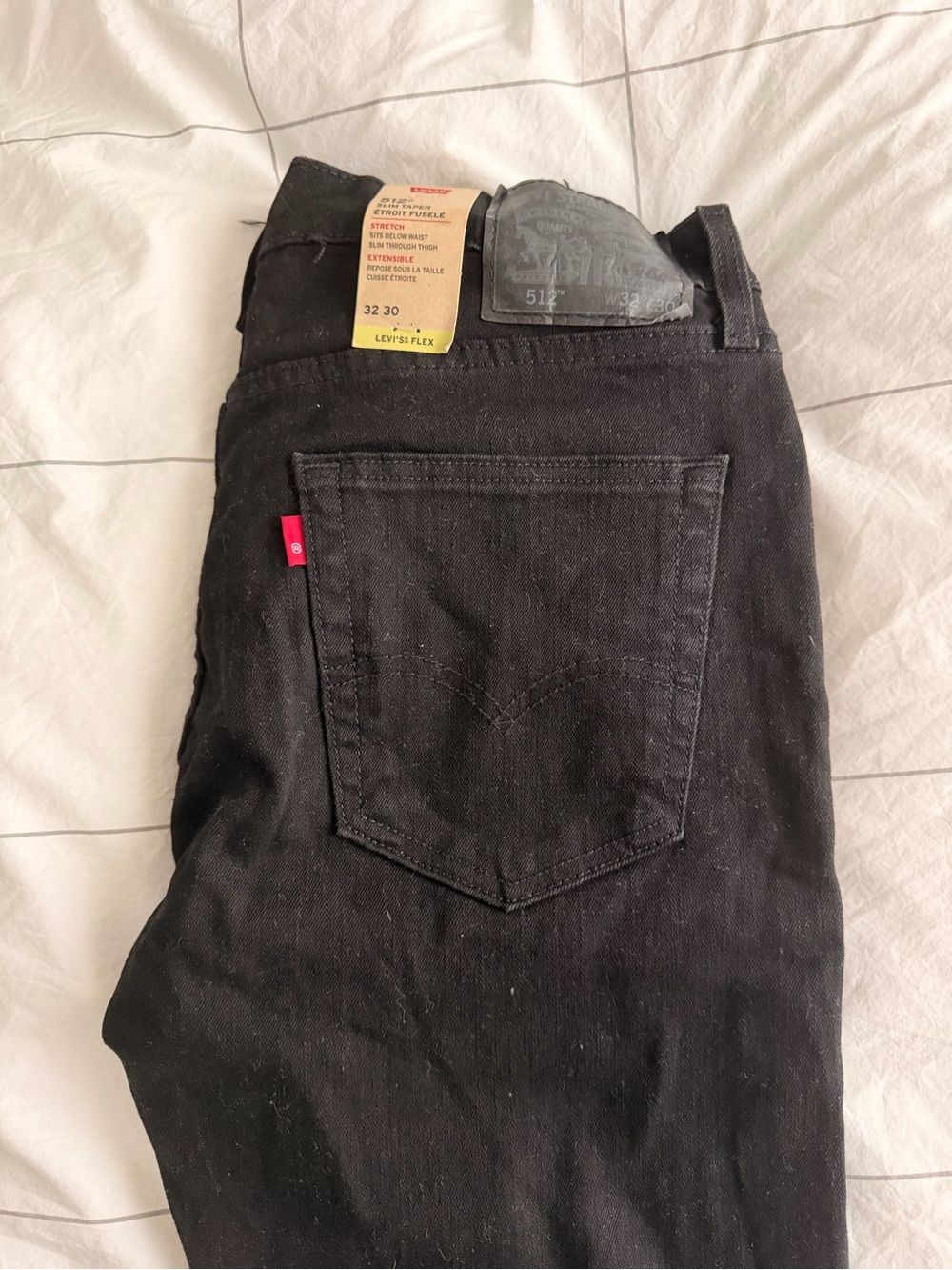 Levi's 512 Slim Taper Black Men's Jeans - 32x30